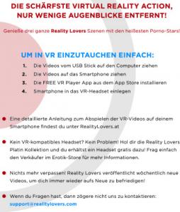 VR USB STICKKL. USB STICK + 3 SZENEN / 70 MIN. / 3 SCENES 70 MIN.)