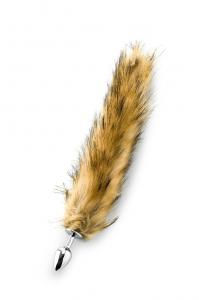 Deluxe Fluffy Fox Plug - Brown