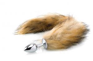 Deluxe Fluffy Fox Plug - Brown