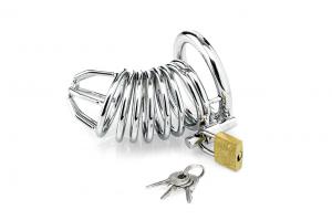 Ringed Cock Cage With 3 Cockrings