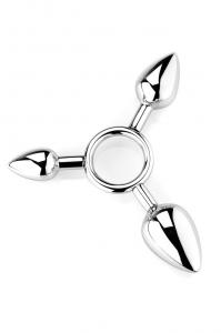 Cock Ring With Three Anal Plugs