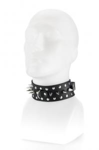 Spiked Collar With Leash