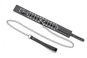 Spiked Collar With Leash