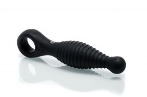 Silicone Black Racer Vibrator