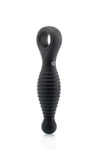 Silicone Black Racer Vibrator