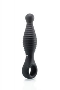 Silicone Black Racer Vibrator
