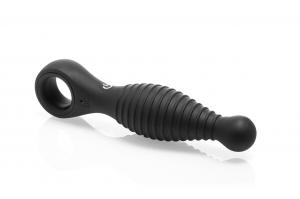 Silicone Black Racer Vibrator