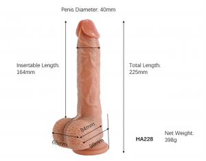 Super Soft Realistic Dual Density Dick 2 2,5 cm