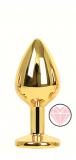 ANAL PLUG GOLD HEART ROSE S