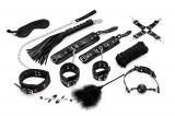 Complete 11-Piece Bondage Set for Beginn ers II - Black